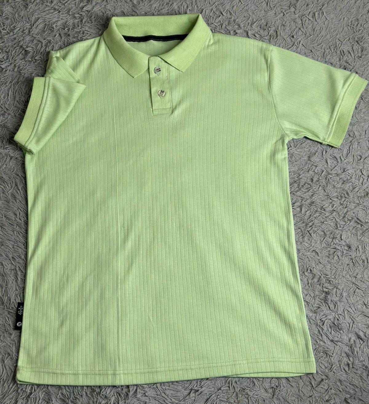DRIFTNFIT BRANDED DROP NEEDLE POLO SHIRT ( MINT GREEN )