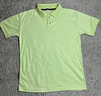 DRIFTNFIT BRANDED DROP NEEDLE POLO SHIRT ( MINT GREEN )