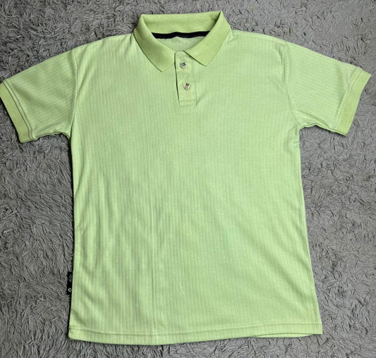 DRIFTNFIT BRANDED DROP NEEDLE POLO SHIRT ( MINT GREEN )